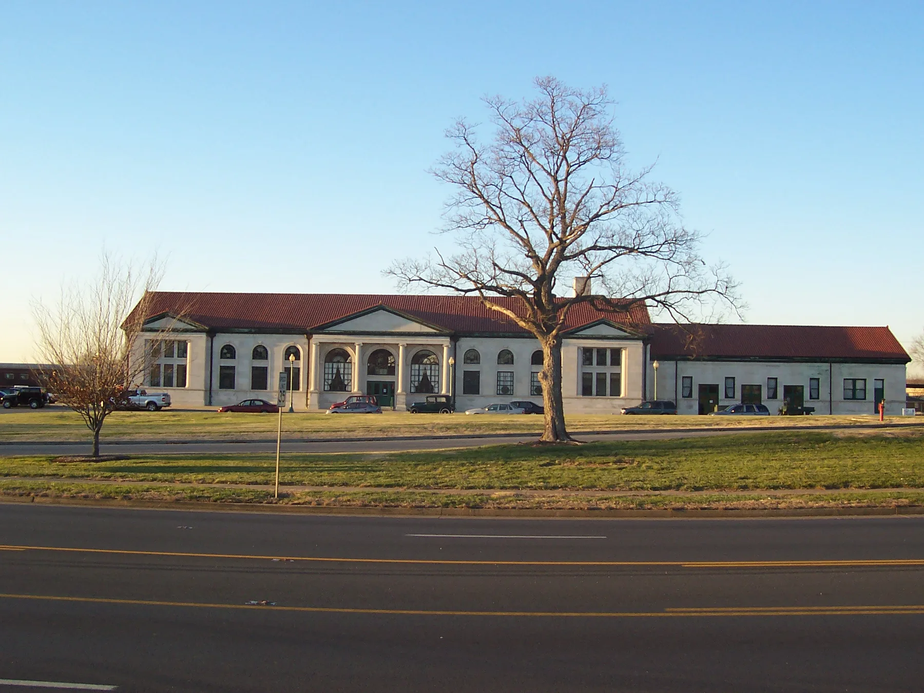 The historic L&N train depot in Bowling Green, home of the Historic RailPark and Train Museum