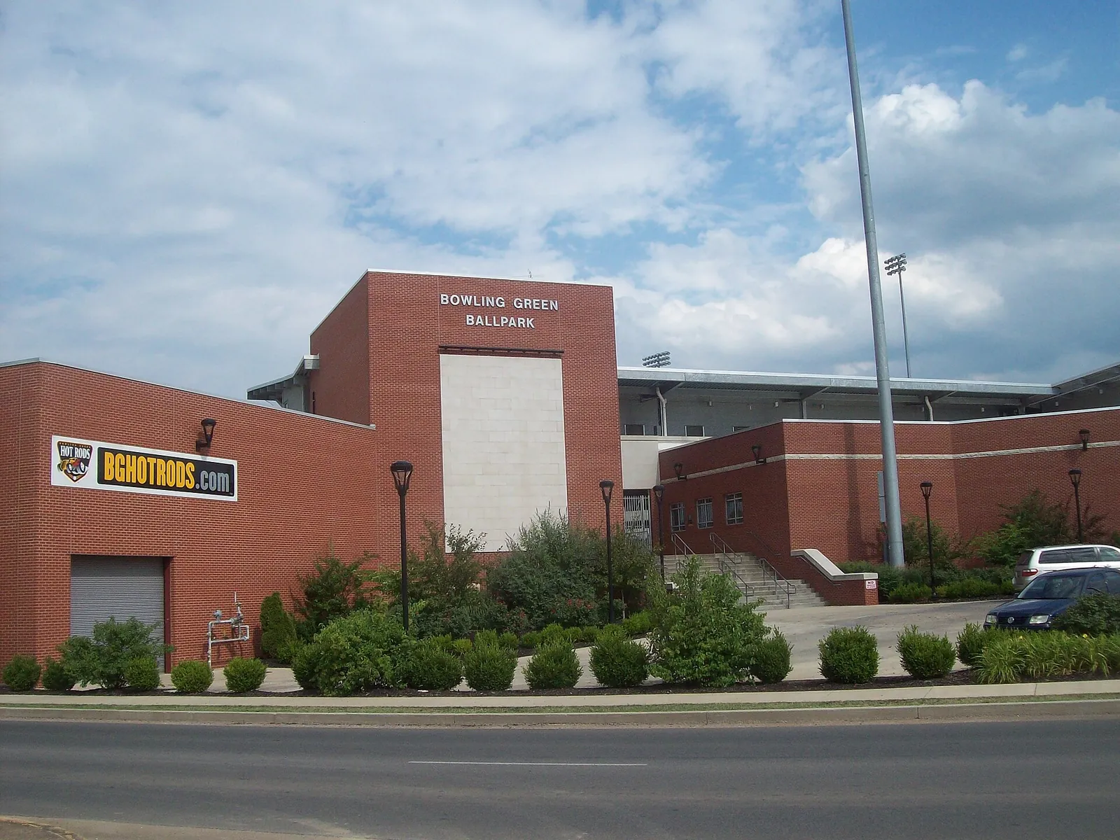 The entrance to Bowling Green Ballpark on East Eighth Avenue, where Easter Fest was held in 2026