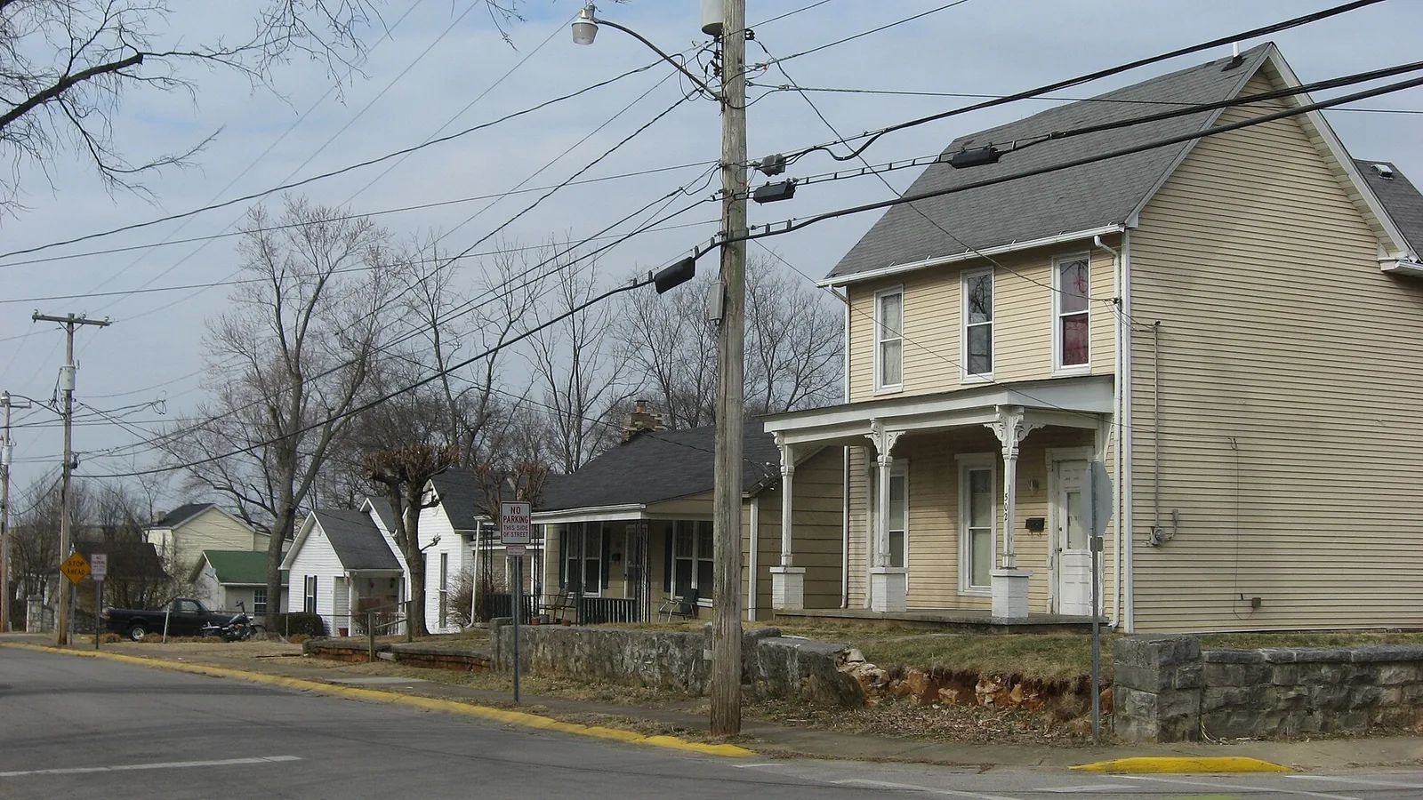 Houses on the east side of Church Street, north of Barry Street, in Bowling Green's St. Joseph neighborhood